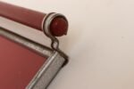 American Art Deco Chrome, Glass, Red Laminate and Painted Wood Tray - Image 14