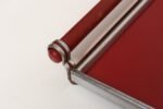 American Art Deco Chrome, Glass, Red Laminate and Painted Wood Tray - Image 19