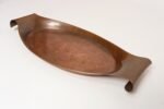 Sculptural Arts and Crafts Copper Gondola Oval Tray Attributed to W.A.S. Benson - Image 2