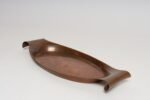 Sculptural Arts and Crafts Copper Gondola Oval Tray Attributed to W.A.S. Benson - Image 3