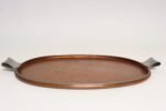 Large Mexican Arts and Crafts Copper and Silver-Plate Serving Tray by Tane - Image 5