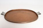 Large Mexican Arts and Crafts Copper and Silver-Plate Serving Tray by Tane - Image 7