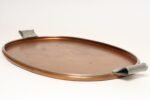 Large Mexican Arts and Crafts Copper and Silver-Plate Serving Tray by Tane - Image 2