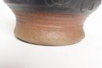 Large Vintage Maroon and Charcoal Sgraffito Ceramic Planter by Deanna Nichols - Image 9