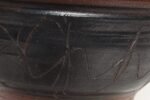 Large Vintage Maroon and Charcoal Sgraffito Ceramic Planter by Deanna Nichols - Image 7