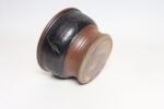 Large Vintage Maroon and Charcoal Sgraffito Ceramic Planter by Deanna Nichols - Image 3