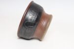 Large Vintage Maroon and Charcoal Sgraffito Ceramic Planter by Deanna Nichols - Image 4