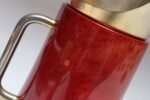 Italian Modernist Pitcher in Brass and Dyed Red Goatskin by Aldo Tura - Image 19