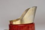 Italian Modernist Pitcher in Brass and Dyed Red Goatskin by Aldo Tura - Image 21