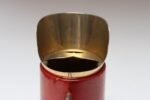 Italian Modernist Pitcher in Brass and Dyed Red Goatskin by Aldo Tura - Image 22