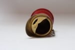 Italian Modernist Pitcher in Brass and Dyed Red Goatskin by Aldo Tura - Image 9