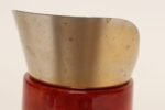 Italian Modernist Pitcher in Brass and Dyed Red Goatskin by Aldo Tura - Image 14