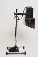 Vintage Chrome Adjustable Table Lamp with Articulating Shade by Robert Sonneman - Image 3