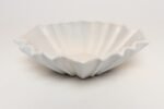 Art Deco Blue and White Matte Ceramic Lorbeek Console Bowl by Weller Pottery - Image 8