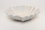 Art Deco Blue and White Matte Ceramic Lorbeek Console Bowl by Weller Pottery - Image 8