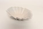 Art Deco Blue and White Matte Ceramic Lorbeek Console Bowl by Weller Pottery - Image 2