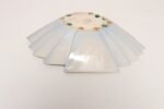 Art Deco Blue and White Matte Ceramic Lorbeek Console Bowl by Weller Pottery - Image 16
