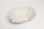 Art Deco Blue and White Matte Ceramic Lorbeek Console Bowl by Weller Pottery - Image 5