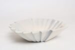 Art Deco Blue and White Matte Ceramic Lorbeek Console Bowl by Weller Pottery - Image 6