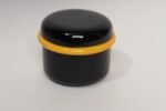 Vintage Italian Black and Yellow Lidded Ceramic Jar by Pino Spagnolo for Sicart - Image 2
