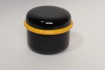 Vintage Italian Black and Yellow Lidded Ceramic Jar by Pino Spagnolo for Sicart - Image 2