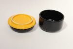 Vintage Italian Black and Yellow Lidded Ceramic Jar by Pino Spagnolo for Sicart - Image 3