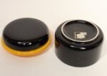 Vintage Italian Black and Yellow Lidded Ceramic Jar by Pino Spagnolo for Sicart - Image 4