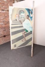 Monumental Ghanaian "Concert Party" Fragmentary Bifold Painting by Mark Anthony - Image 3