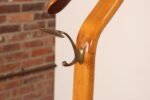 Sculptural Italian Modernist Beech and Brass Valet by Fratelli Reguitti - Image 11