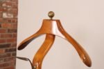 Sculptural Italian Modernist Beech and Brass Valet by Fratelli Reguitti - Image 12