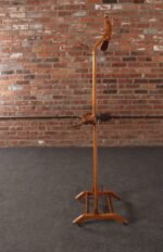 Sculptural Italian Modernist Beech and Brass Valet by Fratelli Reguitti - Image 3