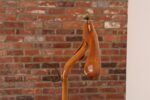 Sculptural Italian Modernist Beech and Brass Valet by Fratelli Reguitti - Image 14