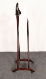 Italian Modern Fratelli Reguitti Sculptural Stained Mahogany X-Form Valet - Image 3