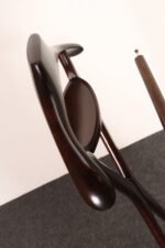 Italian Modern Fratelli Reguitti Sculptural Stained Mahogany X-Form Valet - Image 15