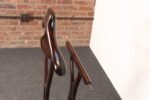Italian Modern Fratelli Reguitti Sculptural Stained Mahogany X-Form Valet - Image 11