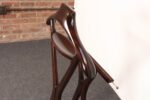 Italian Modern Fratelli Reguitti Sculptural Stained Mahogany X-Form Valet - Image 13