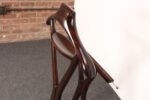 Italian Modern Fratelli Reguitti Sculptural Stained Mahogany X-Form Valet - Image 13