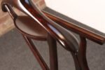 Italian Modern Fratelli Reguitti Sculptural Stained Mahogany X-Form Valet - Image 14