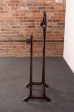 Italian Modern Fratelli Reguitti Sculptural Stained Mahogany X-Form Valet - Image 5