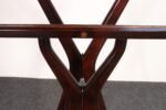 Italian Modern Fratelli Reguitti Sculptural Stained Mahogany X-Form Valet - Image 20