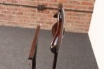 Italian Modern Fratelli Reguitti Sculptural Stained Mahogany X-Form Valet - Image 9