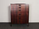 Vintage Six-Drawer Rosewood and Mahogany Highboy Chest Dresser by Harvey Probber - Image 5