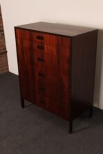 Vintage Six-Drawer Rosewood and Mahogany Highboy Chest Dresser by Harvey Probber - Image 7