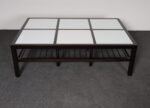 Vintage Ebonized Wood and Vitrolite Glass Coffee Table by Van Keppel and Green - Image 14