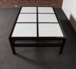 Vintage Ebonized Wood and Vitrolite Glass Coffee Table by Van Keppel and Green - Image 19