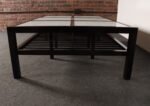 Vintage Ebonized Wood and Vitrolite Glass Coffee Table by Van Keppel and Green - Image 18