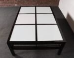 Vintage Ebonized Wood and Vitrolite Glass Coffee Table by Van Keppel and Green - Image 20