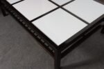 Vintage Ebonized Wood and Vitrolite Glass Coffee Table by Van Keppel and Green - Image 25