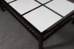 Vintage Ebonized Wood and Vitrolite Glass Coffee Table by Van Keppel and Green - Image 25