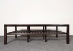 Vintage Ebonized Wood and Vitrolite Glass Coffee Table by Van Keppel and Green - Image 17